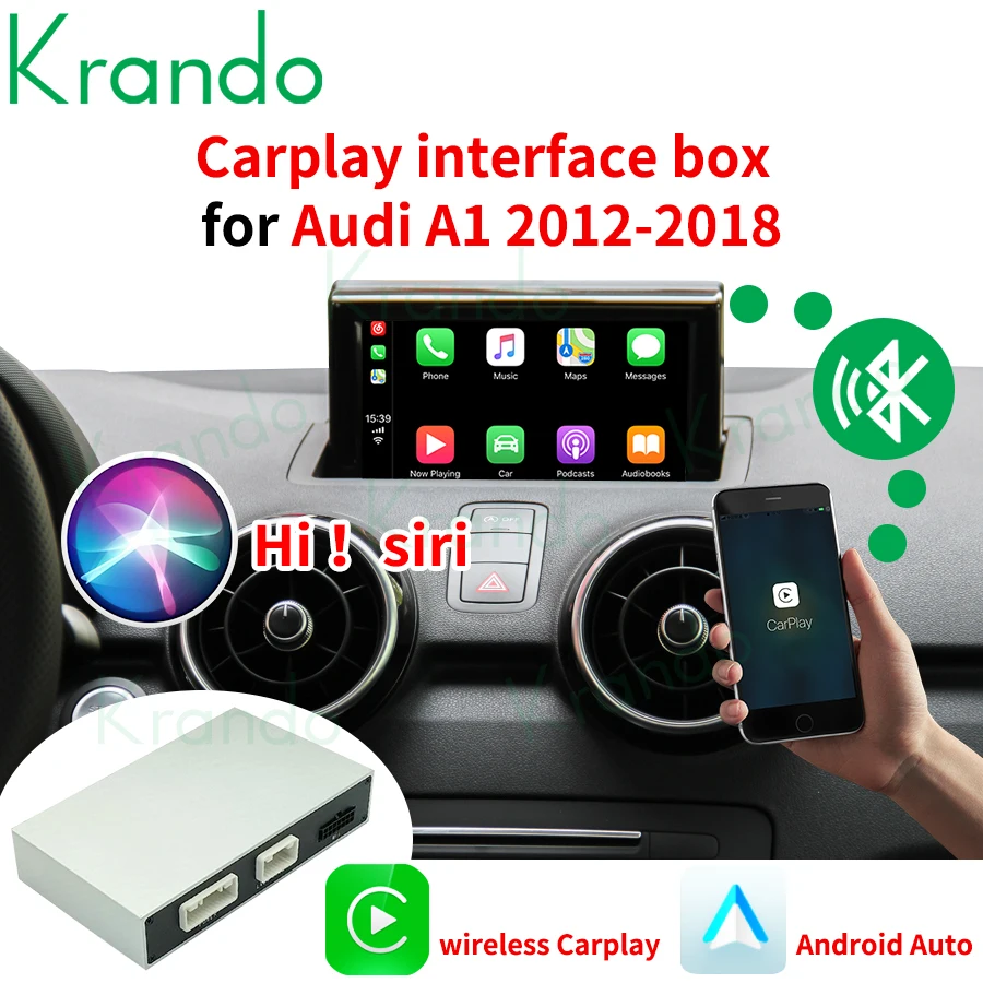 Krando WIFI беспроводной Apple Carplay Android автомобильный модуль интерфейсный декодер