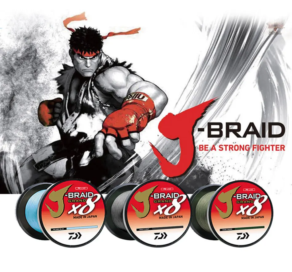 Новинка DAIWA J-BRAID 135 м X8 плетеная леска PE темно-зеленая Сделано в Японии