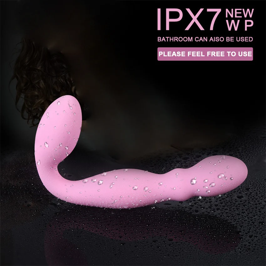 Двойные двигатели вибратор Strapon G Spot влагалище массажер Анальная пробка секс