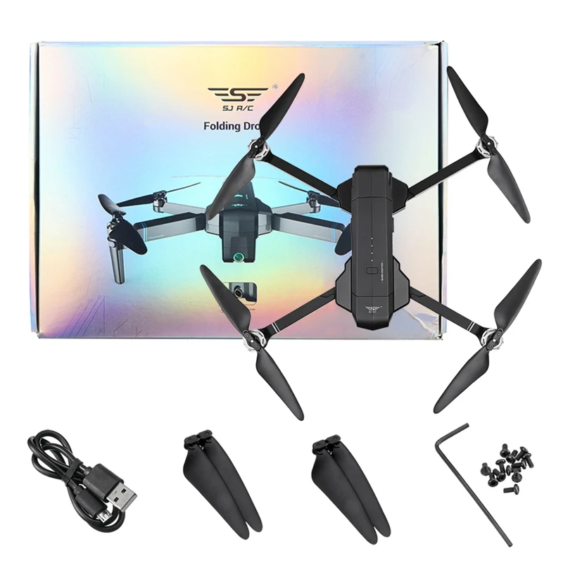 Дрон с GPS SJRC F11 камера 1080P Wi Fi FPV время полета 25 минут бесщеточный складной