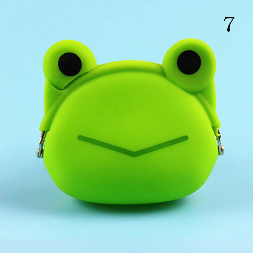 New Cute Women Silicone Coin Purse Animal Panda Cat Frog Small Coin Bags Lady Mini Pouch Change Wallet Purse Hasp Wallets Gift