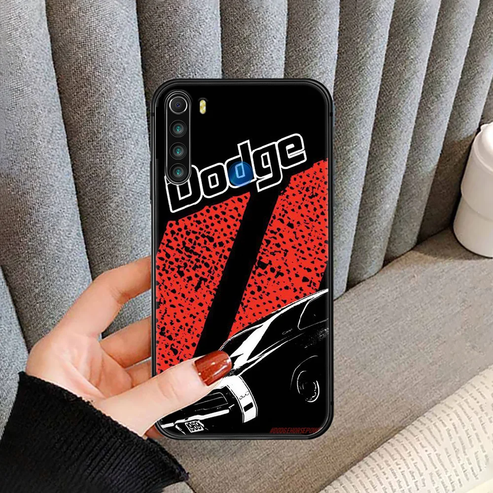 

American Sport car brand Dodge Phone Case cover For XIAOMI Redmi Note 3 4 4X 5 6 7 8 9 Pro T S max black coque soft waterproof