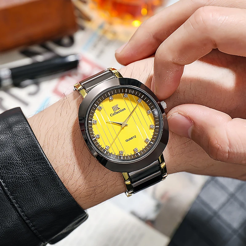 men quartz watches fashion stainless steel top brand high quality business mens wriswatch relogio masculino horloge mannen hot free global shipping