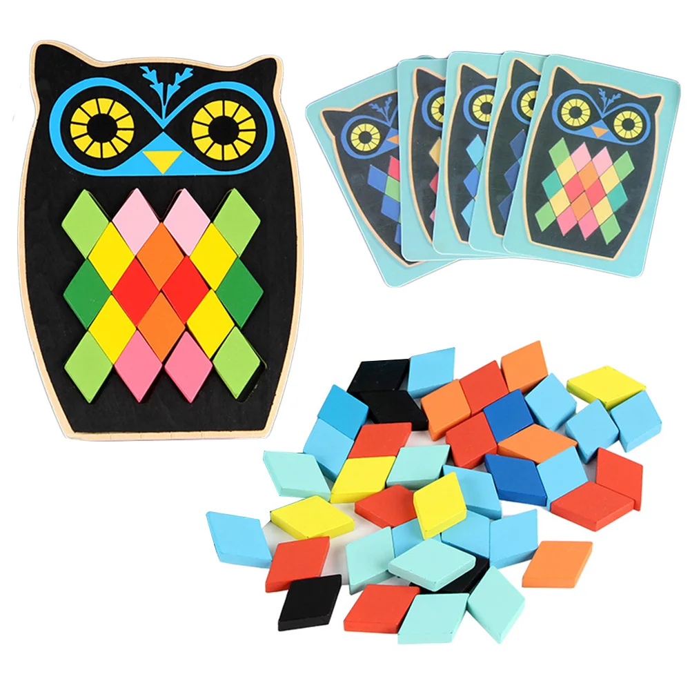 Деревянные игрушки Рыба Сова развивающие Мультяшные для детей