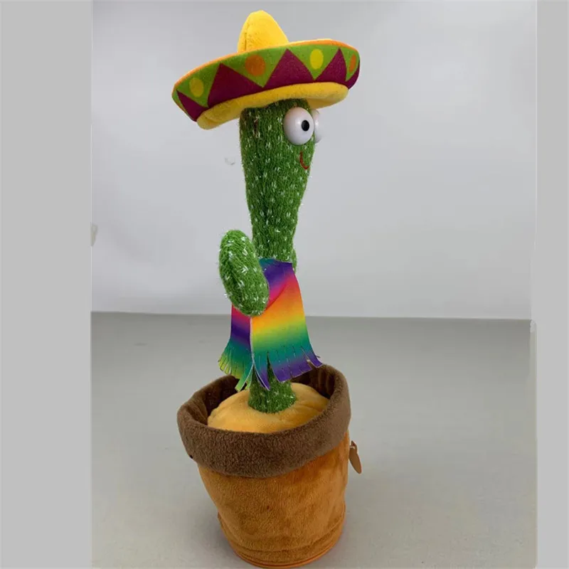 Танцевальный Автомобиль С КАКТУСОМ на батарейках украшение для приборной панели