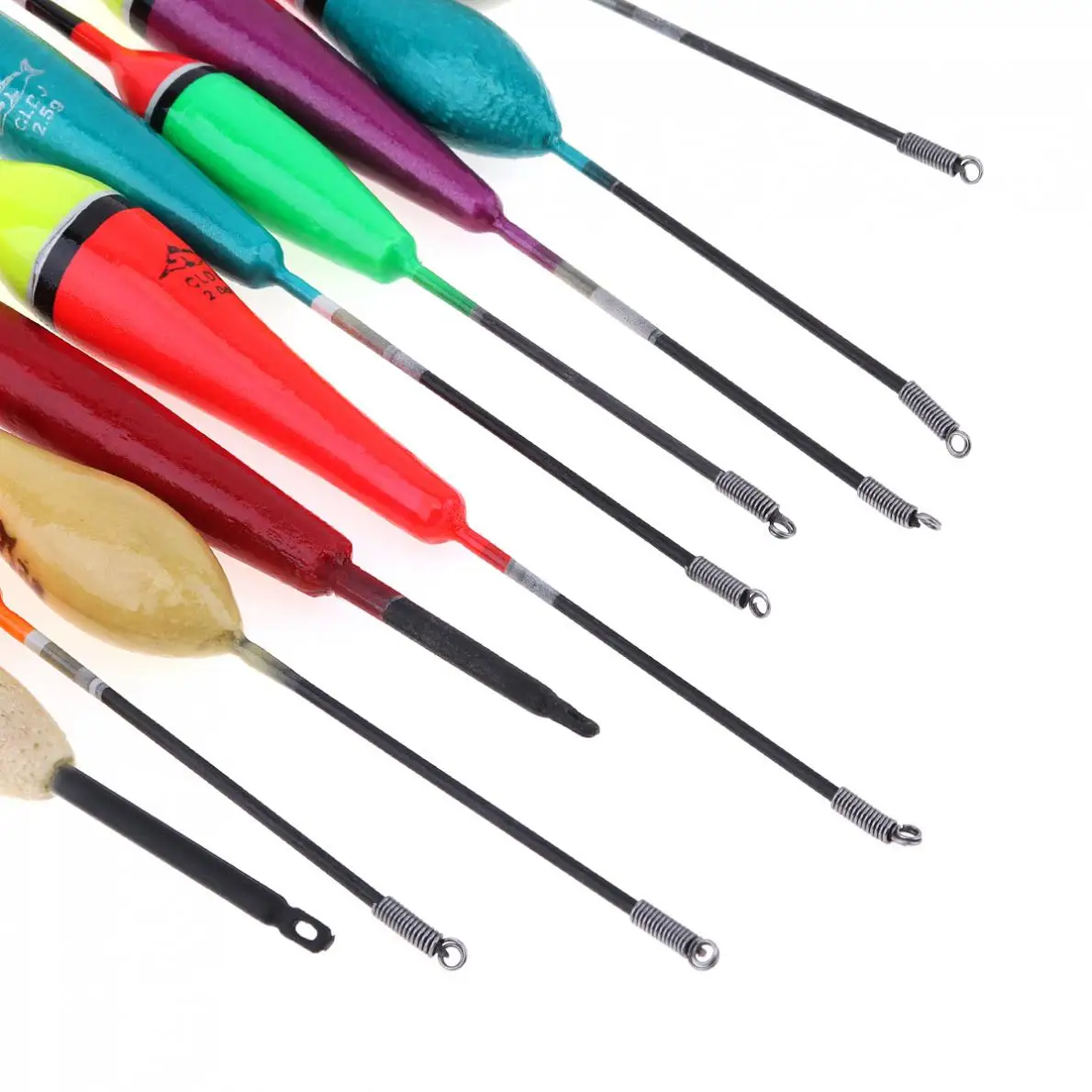 10 шт./лот разноцветный переносной поплавок для рыбалки разных размеров 14 3 см-20 1