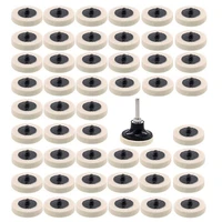 51pcs 2inch 50mm compressed wool pad fabric disc polishing buffing pads wheels for grinding abrasive tools accessories
