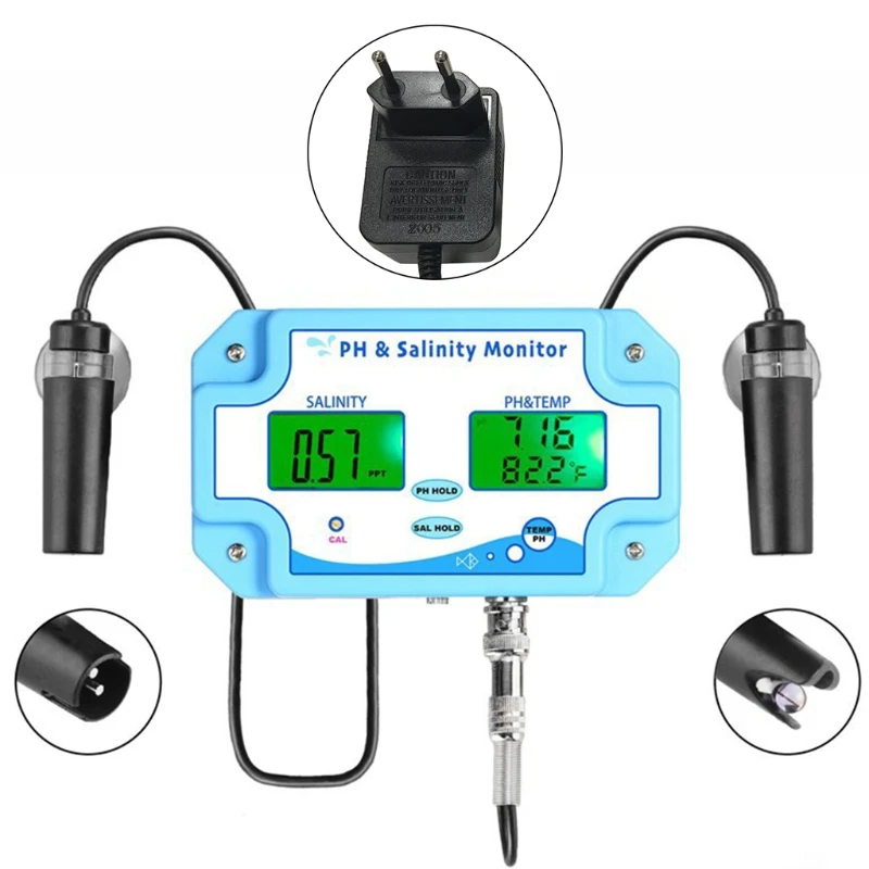 

Newest PH-2987 3 in 1 Multi-parameter PH/Salinity/Temperature Meter ,Water Quality Tester Analyzer Monitoring Equipment Tool