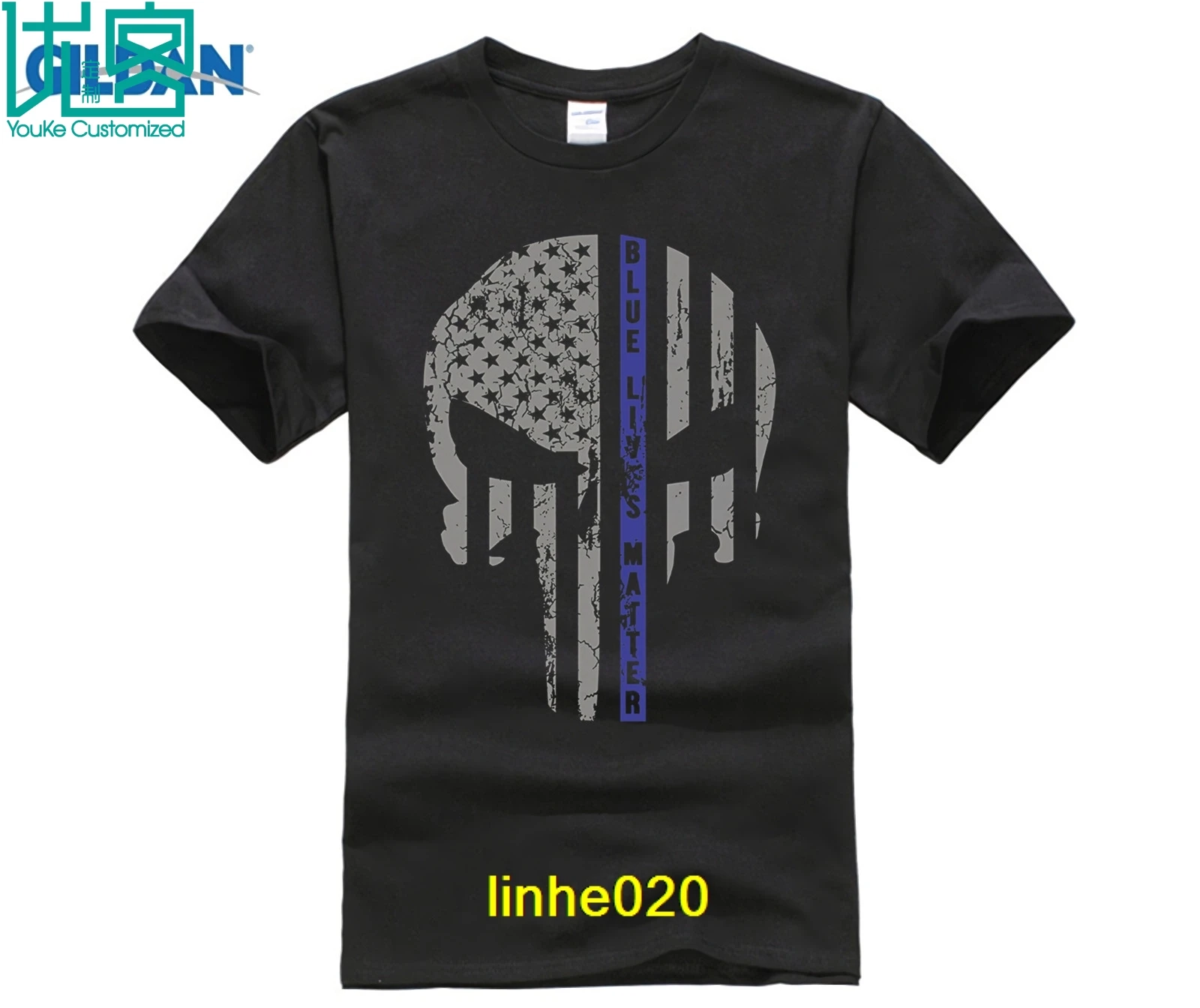 Стильные мужские футболки с принтом летние круглым вырезом тонкие голубые живые