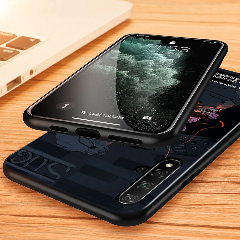 

Japanese Cartoon Girl for Huawei Honor 30 20 10i 10 9C 9A 9S 9X 9N 9 8X 8A 8 7A 7C Pro Plus Lite Black Phone Case