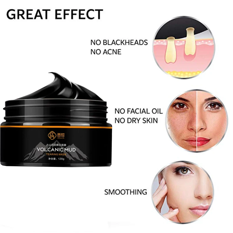 Лидер продаж маска CCPT из вулканической грязи для удаления черных точек глубокое
