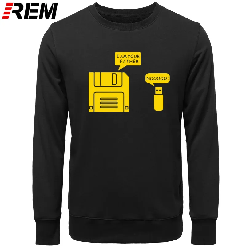 REM USB дискета я ваш отец мужские хлопковые с длинным рукавом юмором диск повседневные Camisetas Hombre мужские кофты с капюшоном, толстовки