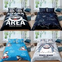 lovely cartoons shark duvet cover bedding set queen size duvet cover comforter bed cover set bedclothes quilt set multiple size