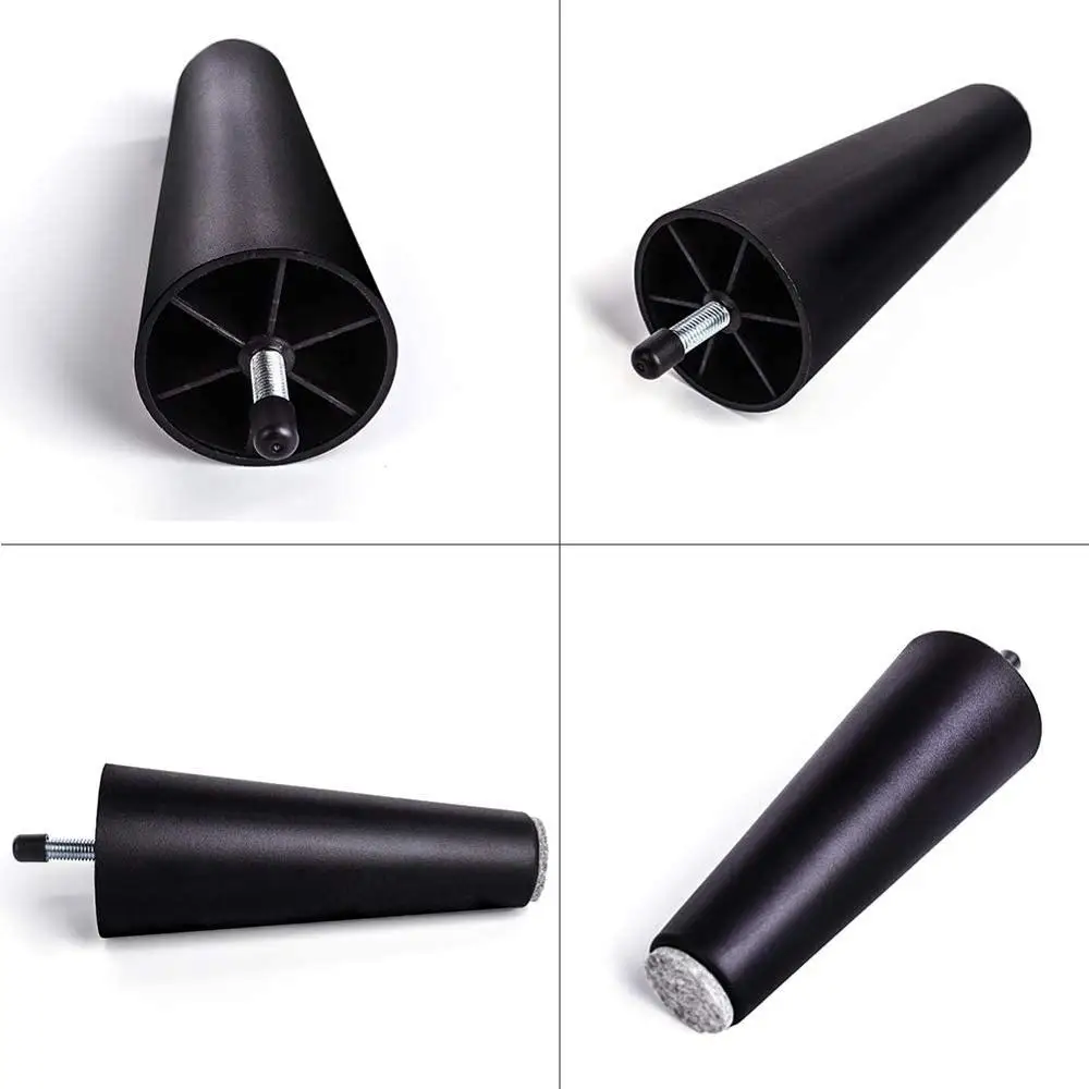 Мебельные ножки 4 шт. 6 дюймов круглые конические пластиковые для диванов сменные