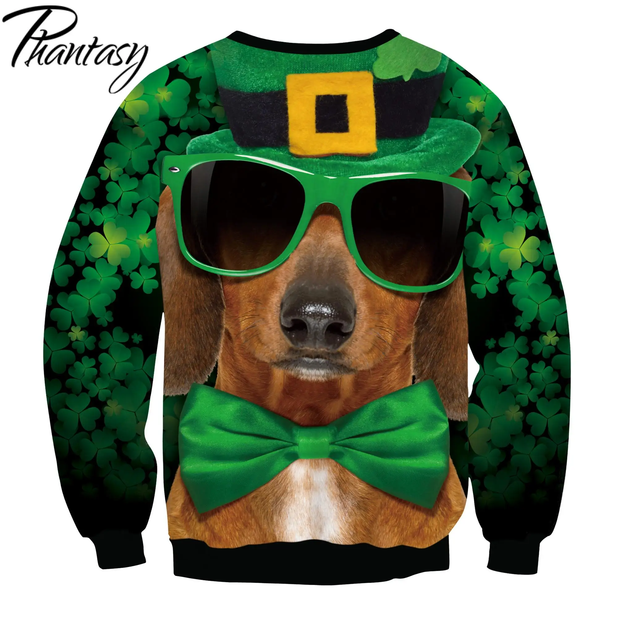

Phantasy St. Patrick's Day Hoodies Outdoor Long Sleeves Tops Clothes Women's Sweatshirt Fashion Sweatshirts For Men