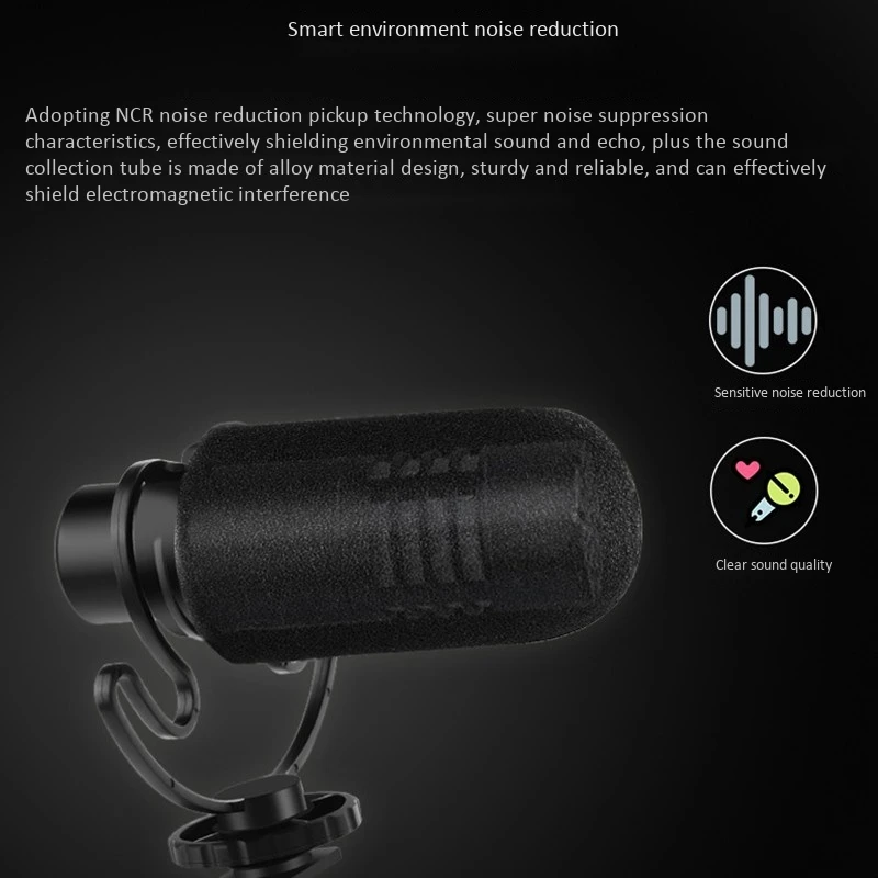 

ORDRO CM-100 Portable Live Video Recording Microphone Mobile Phone SLR Camera Universal Light Small and Portable