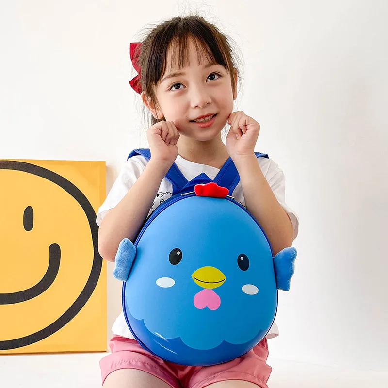 2021 New Design Cartoon Shape Cute Animal Kids Eggshell Backpack Bags Kindergarten Children Backpack Kids School Bags For Girls