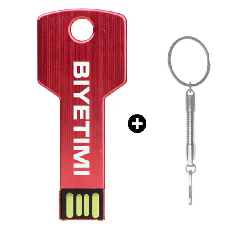 Usb флеш-накопитель biyetimi Corloful Key 8 ГБ 16 ГБ 32 ГБ 64 ГБ Memory Usb Stick 2,0 Флешка для ПК - Цвет: Красный