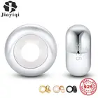 Силиконовые бусины-Стопперы для самостоятельного изготовления оригинальных браслетов, аксессуары для ювелирных изделий в подарок, 2 шт., Стерлинговое Серебро 925 пробы