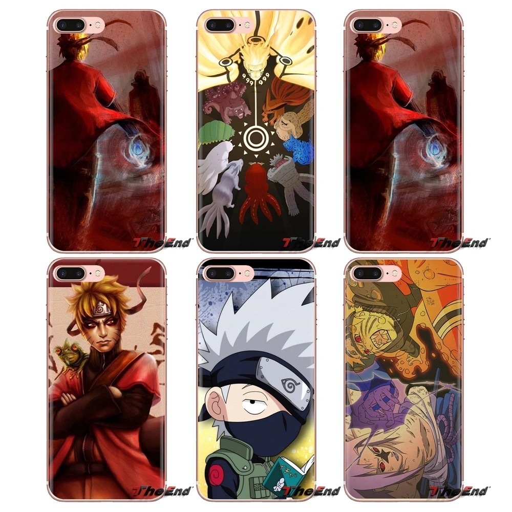 Прозрачный мягкий чехол с рисунком аниме Наруто Против Саске чехлы для iPod Touch Apple