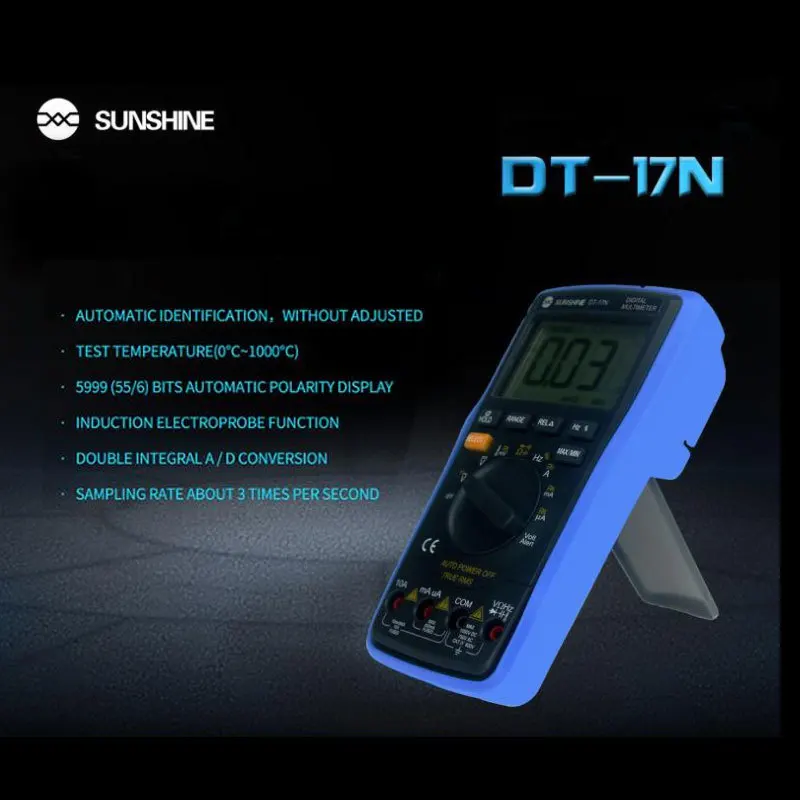 DT 17N Высокоточный ЖК дисплей Цифровой мультиметр 35/6 автоматический инструмент