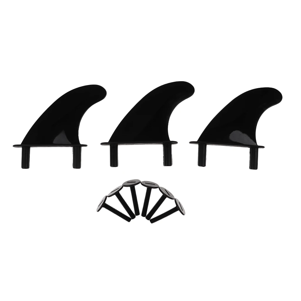 

Prettyia 3Pcs/set Soft Surfboard Fins for Longboard Stand up Paddleboard