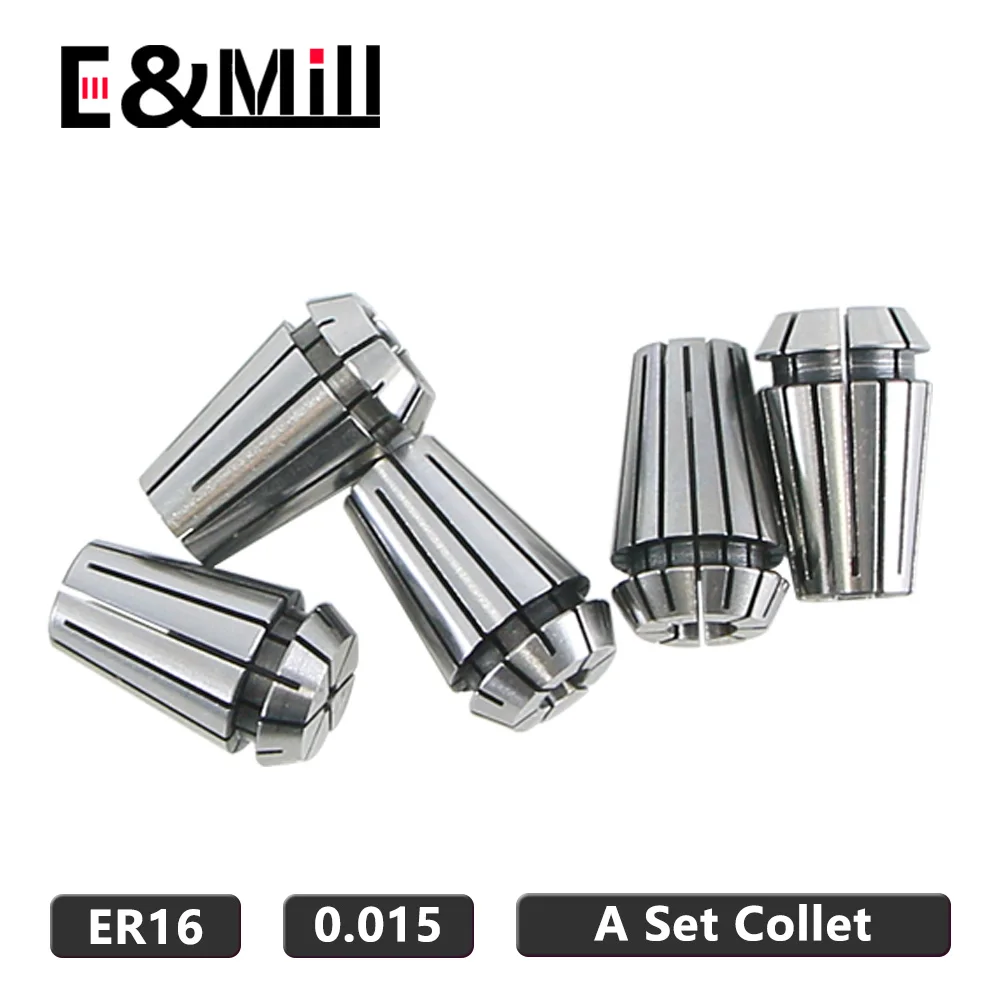 

A Set ER16 1-10MM 1/2mm 1/4mm 1/8mm ER Spring Collet Chuck Precision 0.015 Collet For CNC Engraving Machine Lathe Mill Tool NUT