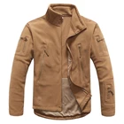 Зимняя флисовая куртка для активного отдыха, походов, Мужская ветрозащитная куртка с мягкой оболочкой для скалолазания, кемпинга и охоты, армейское военное тактическое теплое пальто