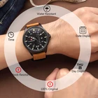 Часы наручные NAVIFORCE Мужские кварцевые, модные брендовые Роскошные деловые, с кожаным ремешком, с водонепроницаемостью 30 м