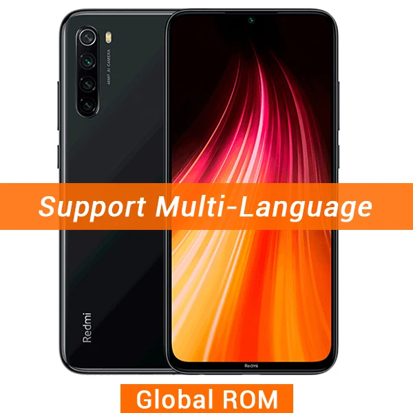 Global ROM Black Global Rom Xiaomi Redmi Note 8 4GB 64GB Note8 SmartPhone Snapdragon 665 Octa Core 48MP Quad Rear Camera 6.3" 4000mAh - Цвет: Global ROM Black