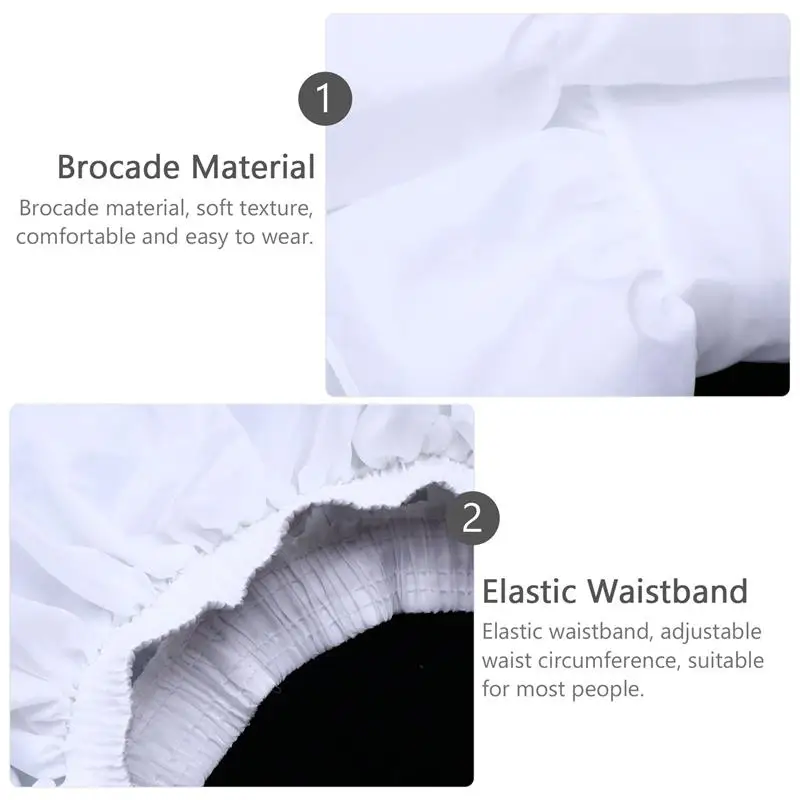 

1Pc Lolita Petticoat Dress Underskirt Elastic Waist Petticoat Layered Skirt