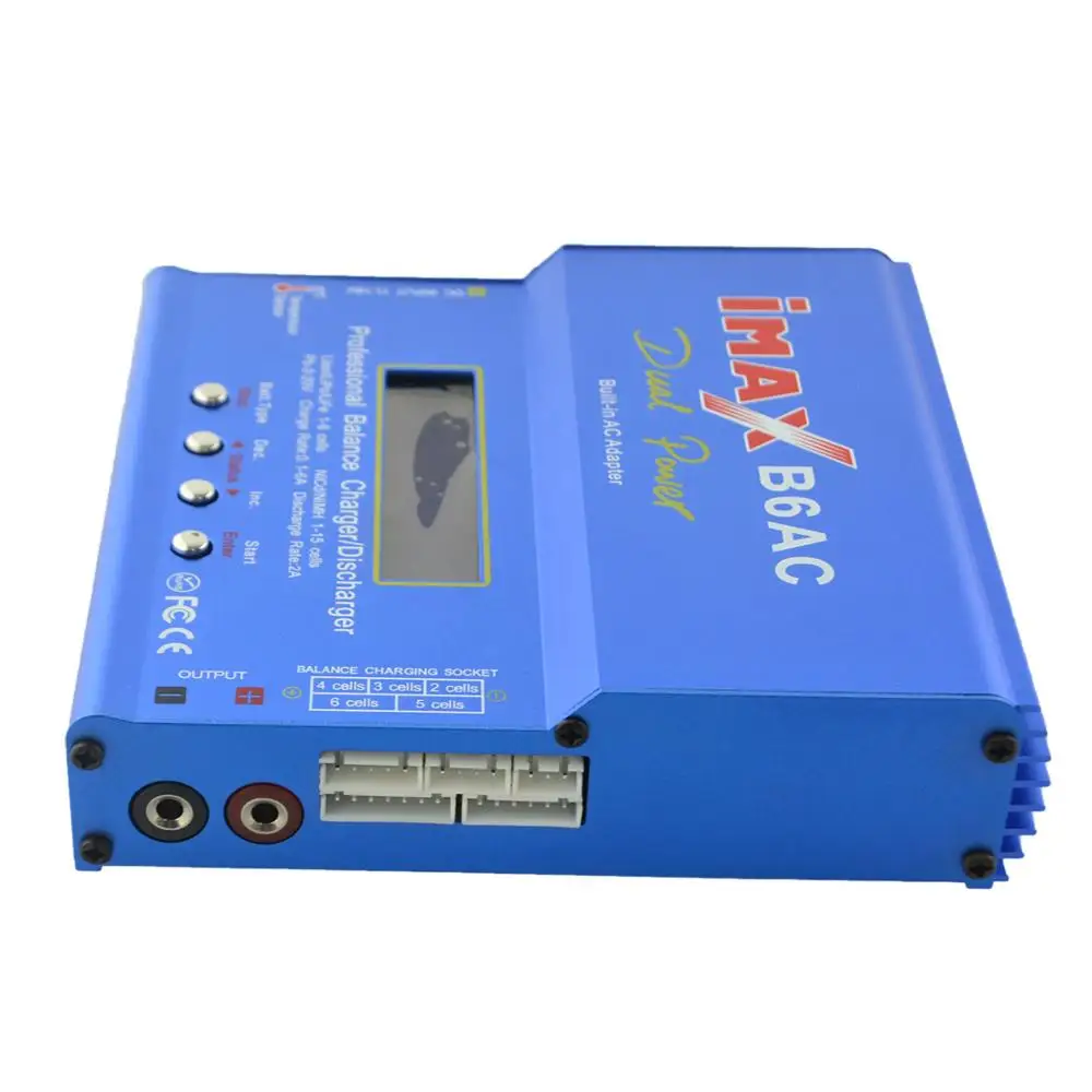 IMAX B6AC 80 Вт 6A AC/DC двойной мощность Lipo батарея баланс зарядное устройство Dis зарядное устройство для 1-6s Lipo литий-ионный срок службы 1-15s NiMh NiCad
