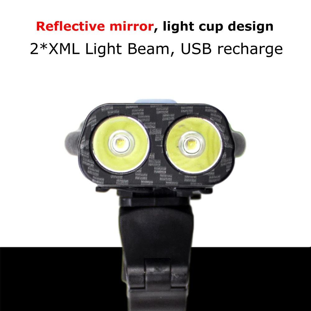 5 режимов 2 * XML передняя фара для велосипеда Светильник Велоспорт велосипед