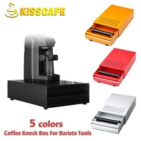 new stainless steel espresso coffee knock box with drawer coffee slag isnt splash manual coffee grinder coffee accessories