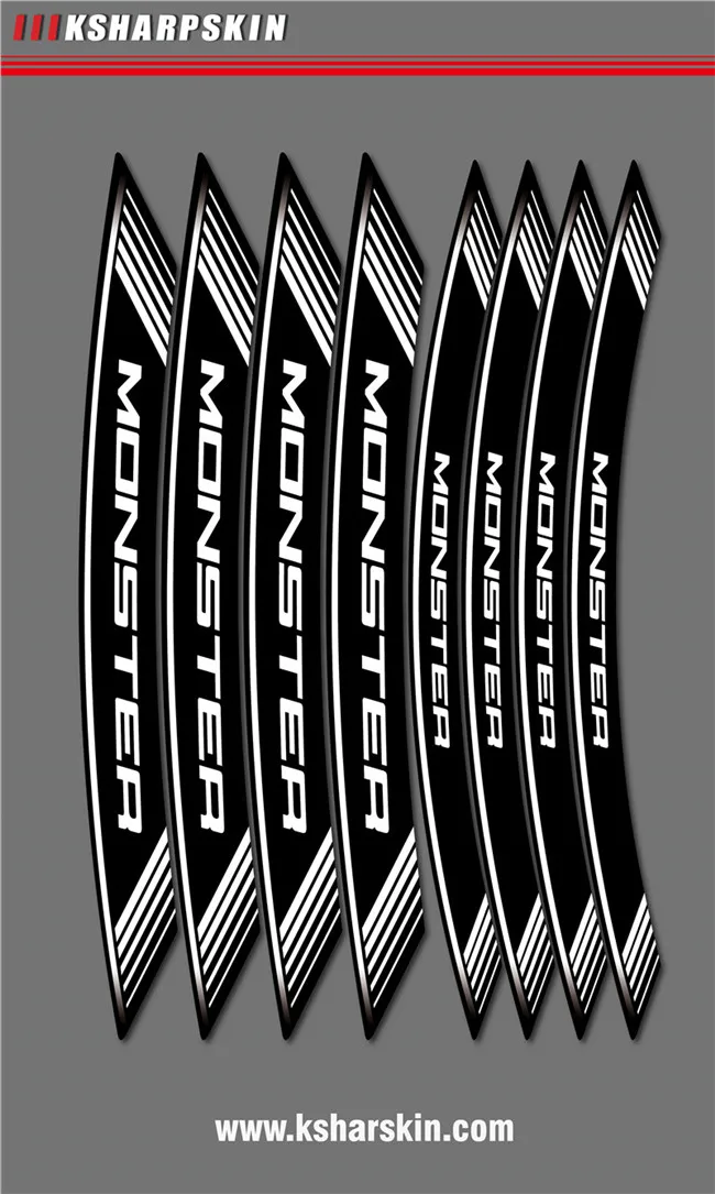 New motorcycle sticker tire personality film reflective decorative decal for DUCATI MONSTER | Автомобили и мотоциклы