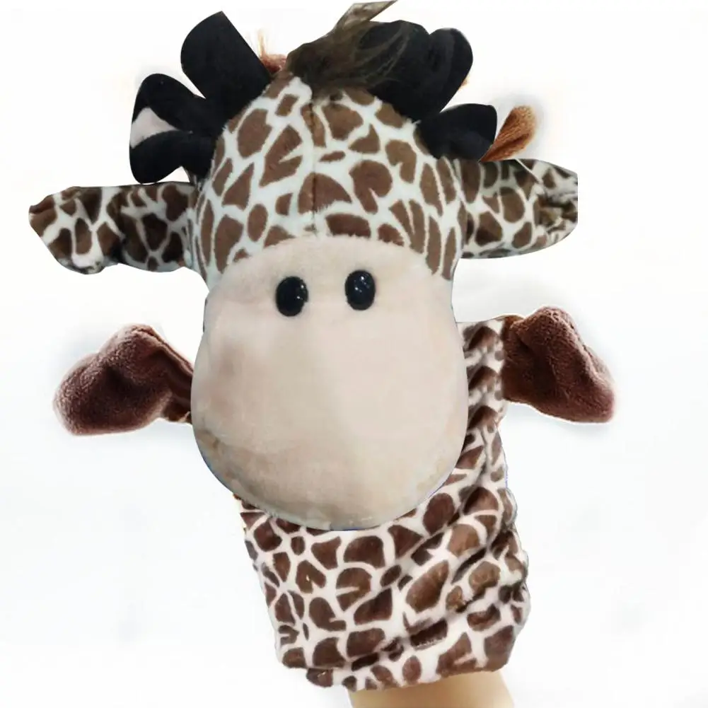 Мультяшные животные обезьяна собака Лев мягкая плюшевая ручная кукла