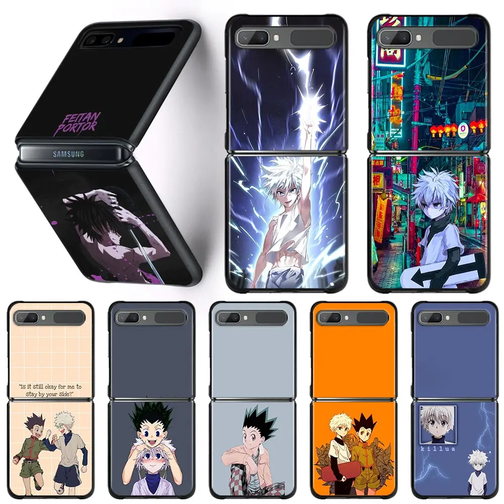

Anime Hunter X Hunter Guscio Phone Case For Samsung Galaxy Galaxy Z Flip 3 5G Hrad Case Capa Shell Cover Fundas