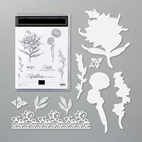 plants cutting templates new 2021 clear stamps and dies scrapbooking new arrival metal die cutters for scrapbooking stamping