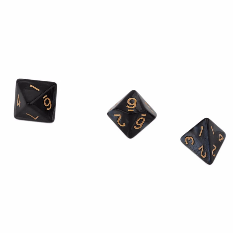 42 шт яркие цветные цифровые кости креативные многогранные жемчужные драгоценные