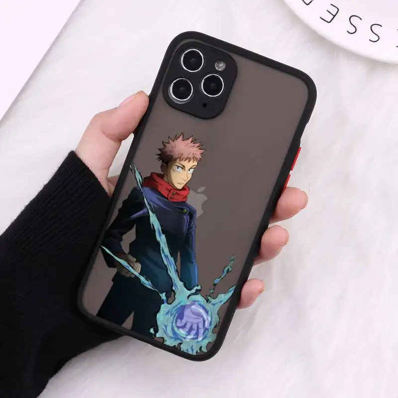 

Jujutsu Kaisen Phone Cases Matte For iPhone 12 Mini 11 Pro XR XS Max 7 8 Plus X Hard PC Back Cover