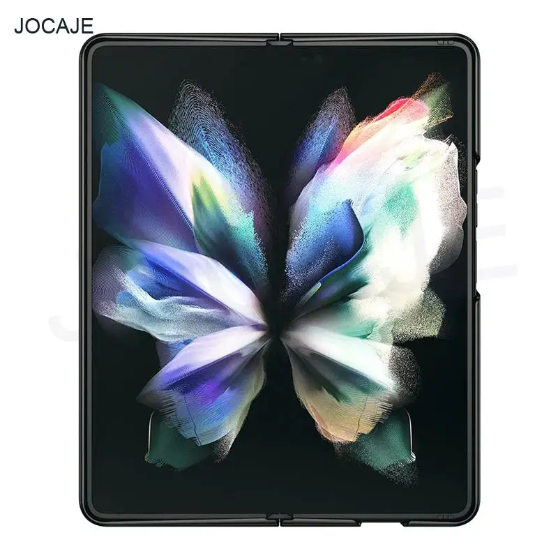 business crocodile pattern leather phone case for samsung galaxy z fold 3 5g shockproof hard back cover for samsung z fold3 capa free global shipping