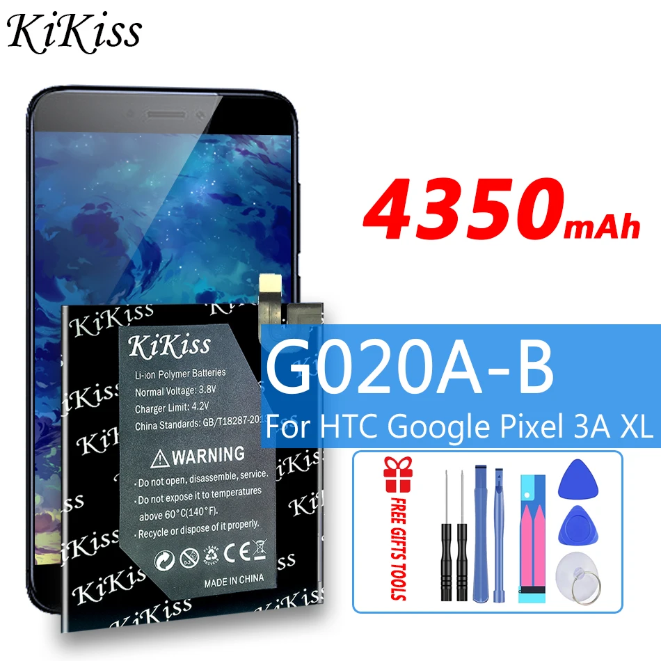 

Аккумуляторная батарея 4350 мАч KiKiss для HTC Google Pixel 3A XL