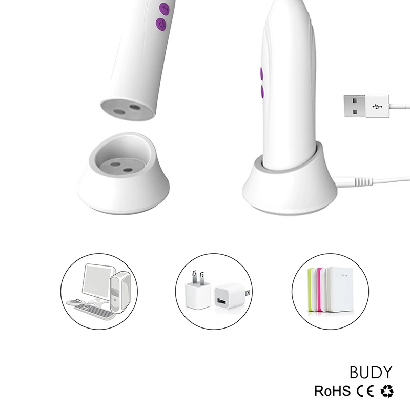 Секс игрушки HEYIYI с USB фаллоимитатор вибратор вращением на 360 дюймов стимуляция