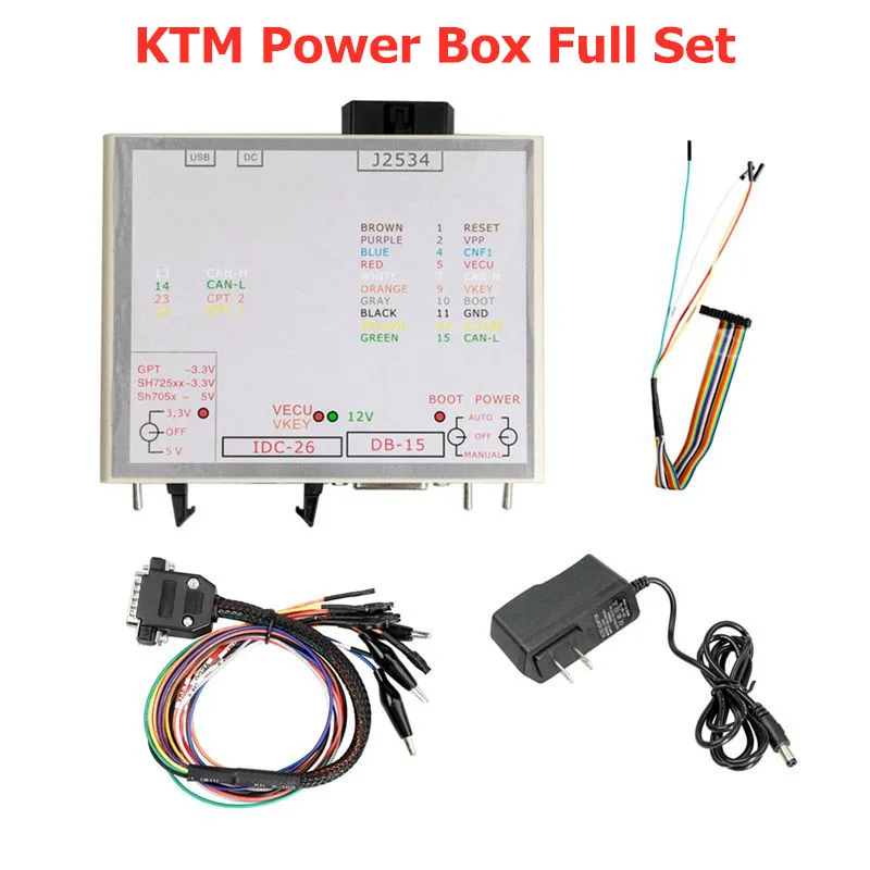 

Блок питания JTAG OBD Автомобильный инструмент программирования ECU FLASH Power Box работает для ECU Openport J2534 Device Box FLASH