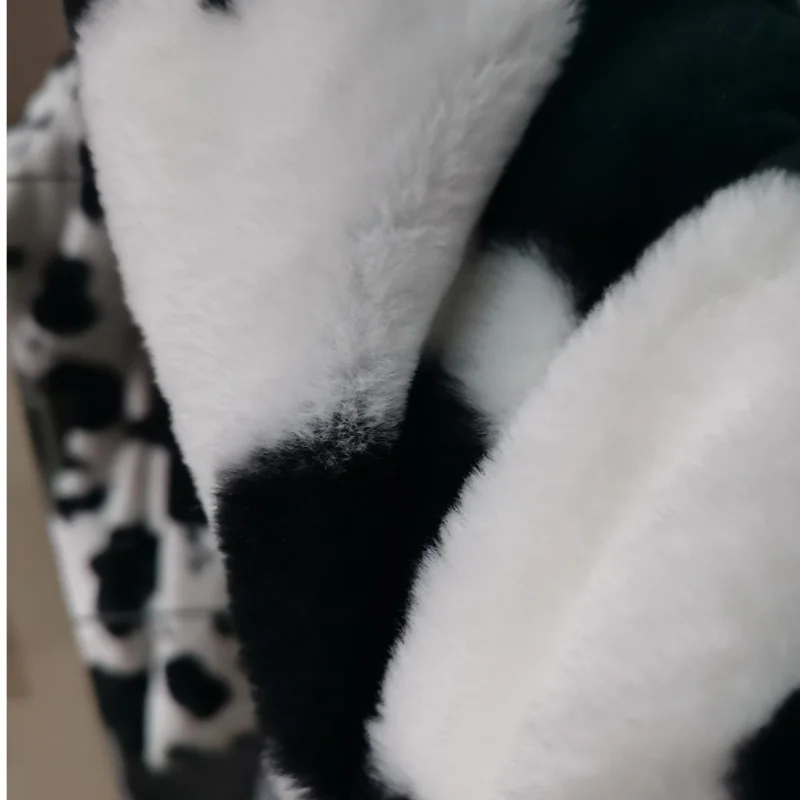 Зимние женские флисовые куртки меховое плюшевое пальто для женщин Harajuku молочная