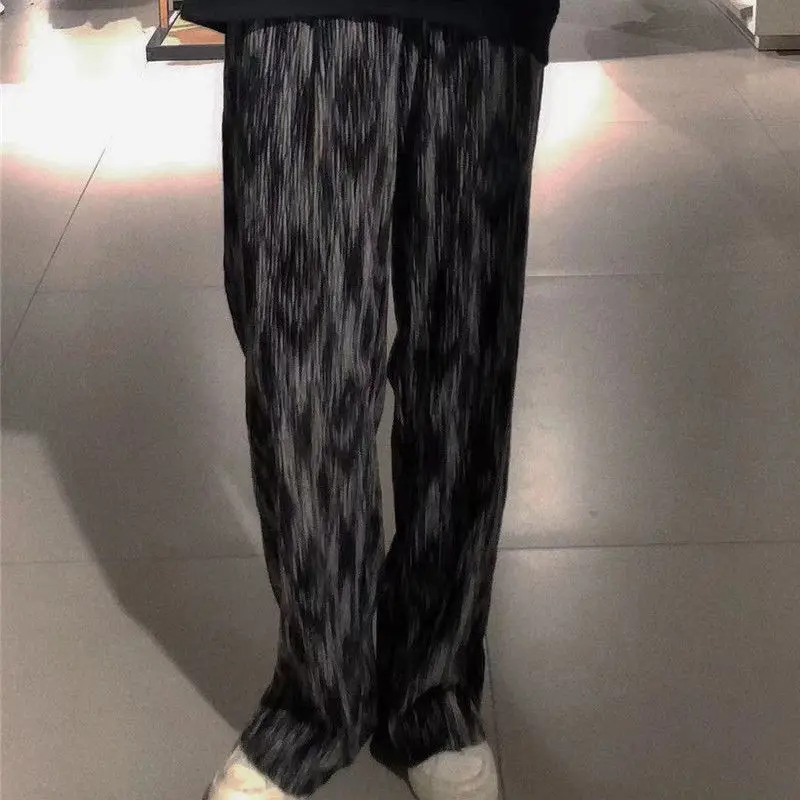 

Vintage Tie Dye Women's Pants Y2k Harajuku Street Retro Casual Loose Wide Leg Trousers Suit Cloth Hip Hop Joggers Straight Pants