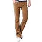 Мужские вельветовые расклешенные брюки, повседневные расклешенные брюки с расклешенной подошвой, 2021