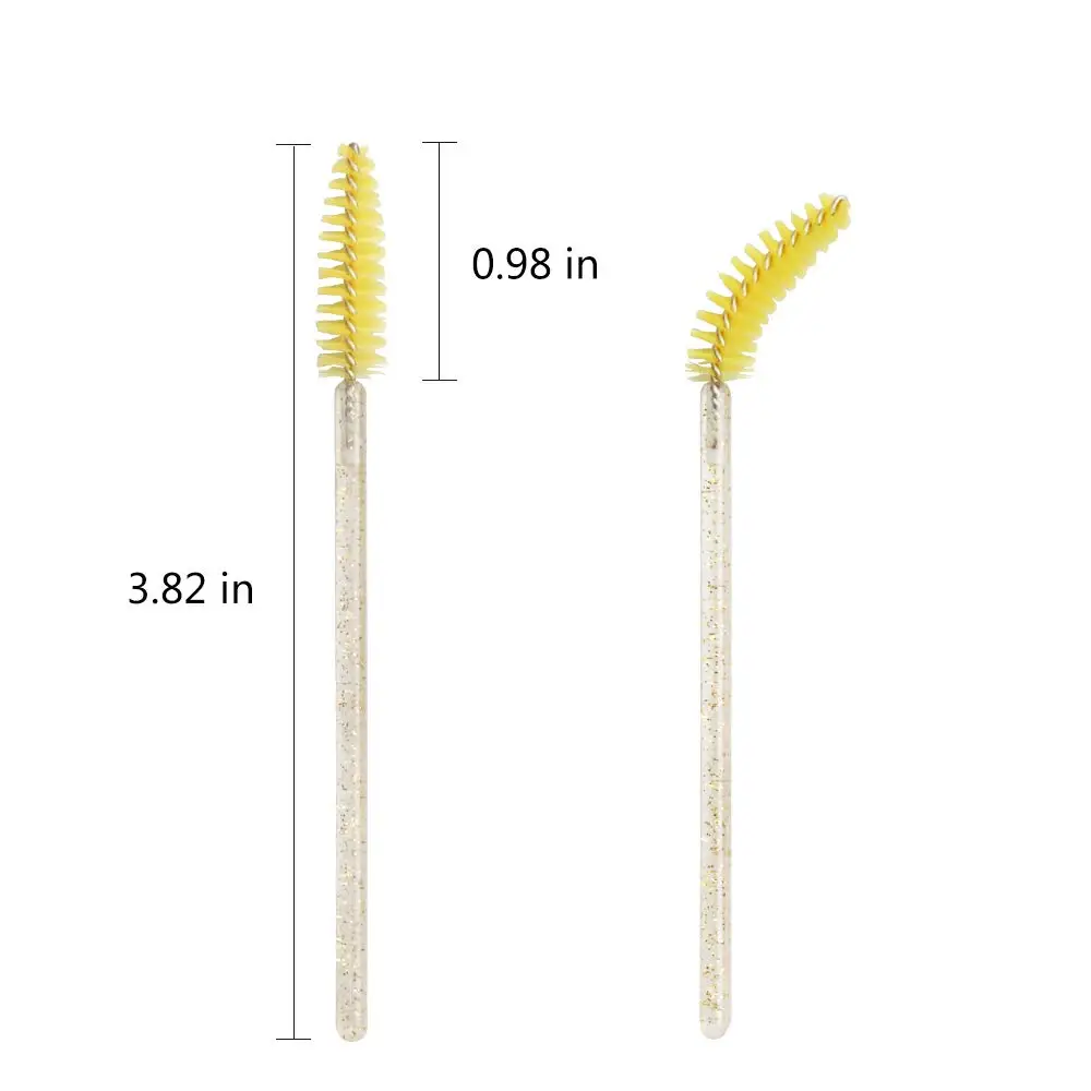 Многоцветная Модная стильная одноразовая щетка для ресниц тушь палочки макияжа