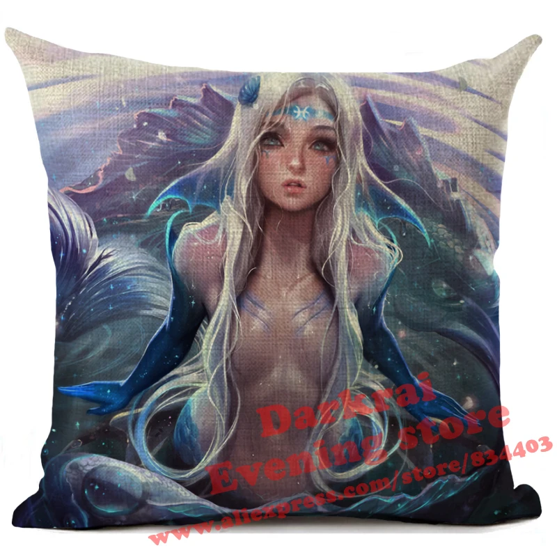 Чехол для подушки Cartton Fantasy Girls с принтом гостиной дивана квадратные декоративные