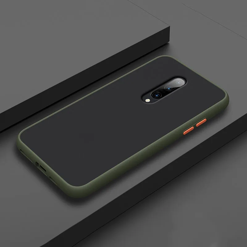 Цветной чехол для OnePlus 7T Pro 7 6T 6 из поликарбоната и мягкого силикона, защитный чехол с кнопками "сделай сам"